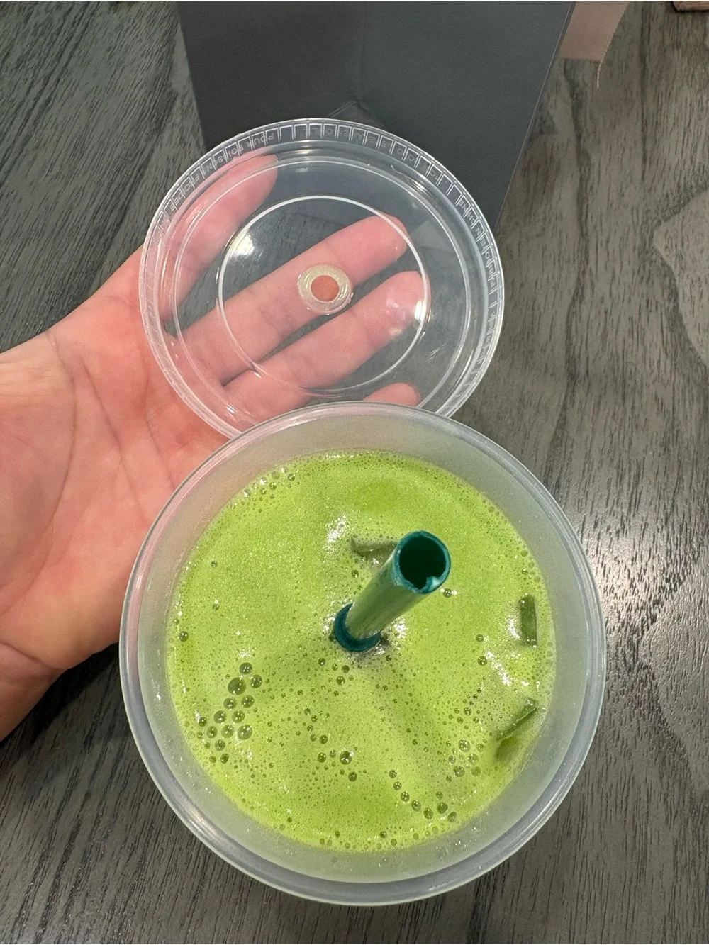Fake Starbucks Green Iced Matcha grande resin prop photography drink